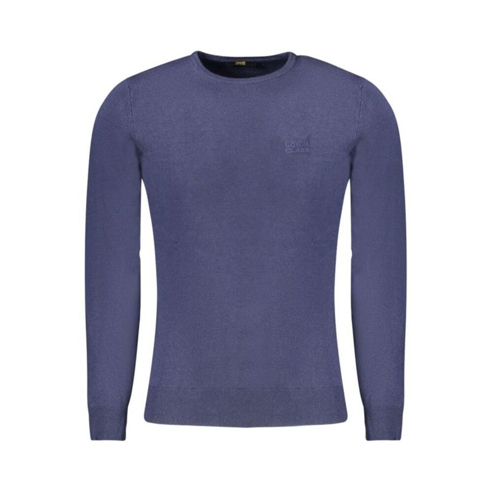 Cavalli Class Blu Viscosa Men Men's Sweater